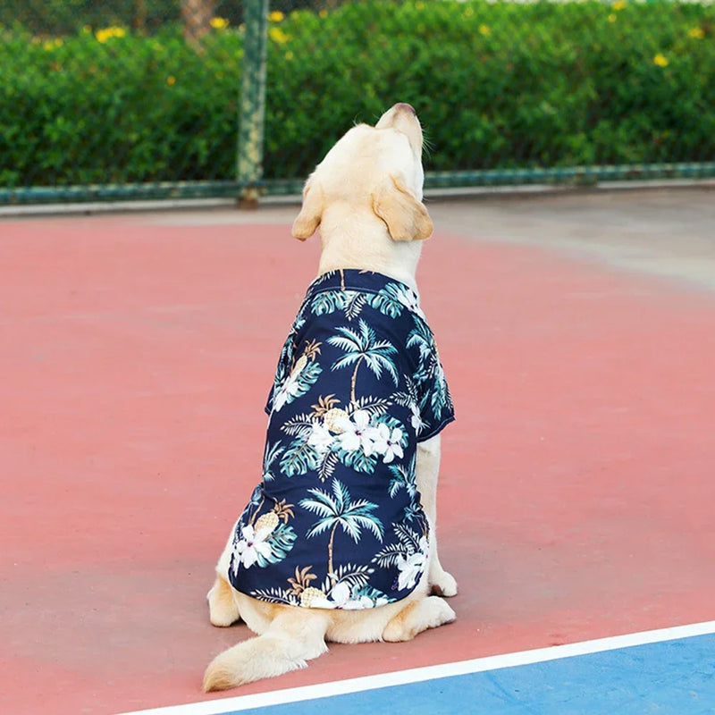 Hawaiian Pet T-shirt XL-5XL – Summer Shirt for Medium/Large Dogs
