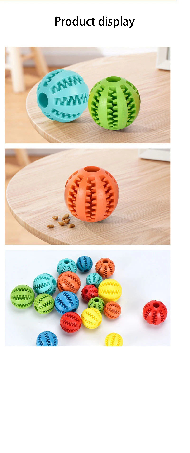 Durable Dog Toy – Tooth Cleaning Treat Ball