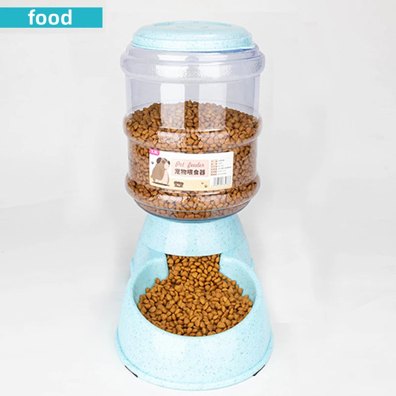 Large Capacity Pet Feeder & Water Dispenser – Bowls for Dogs & Cats