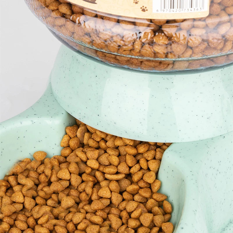 Large Capacity Pet Feeder & Water Dispenser – Bowls for Dogs & Cats