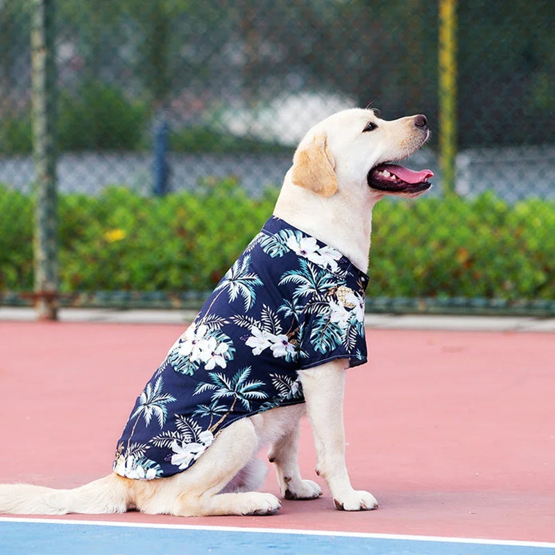 Hawaiian Pet T-shirt XL-5XL – Summer Shirt for Medium/Large Dogs