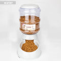 Large Capacity Pet Feeder & Water Dispenser – Bowls for Dogs & Cats