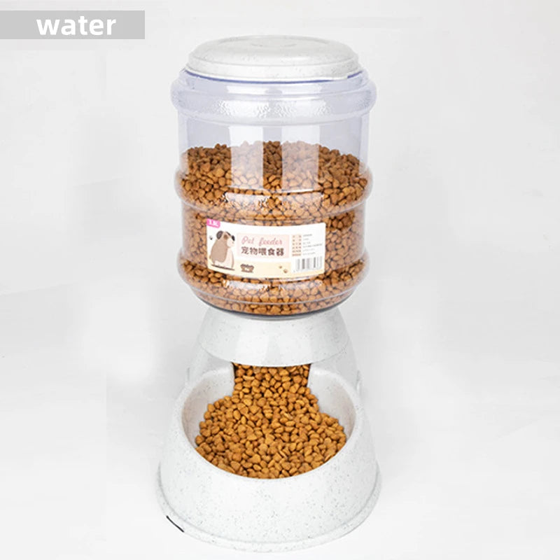 Large Capacity Pet Feeder & Water Dispenser – Bowls for Dogs & Cats
