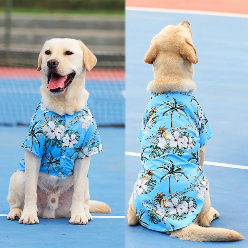 Hawaiian Pet T-shirt XL-5XL – Summer Shirt for Medium/Large Dogs