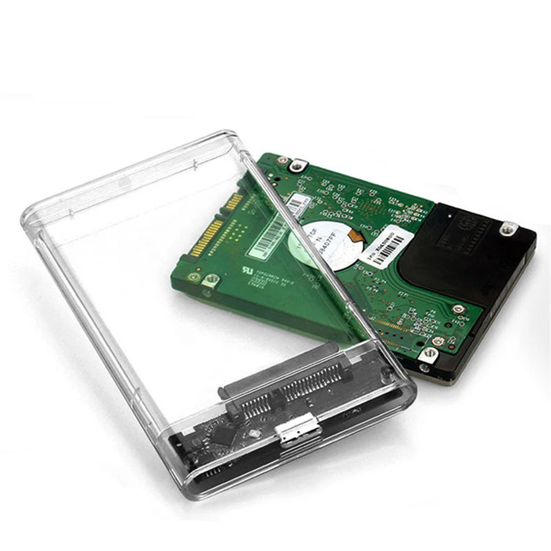 USB 3.0 HDD Enclosure 2.5inch SATA SSD Hard Drive Case with 5Gbps Transfer Speed Mobile External Housing Harddisk Boxs Cable