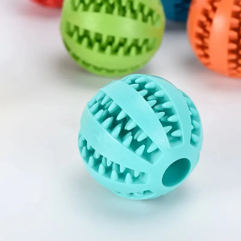 Durable Dog Toy – Tooth Cleaning Treat Ball