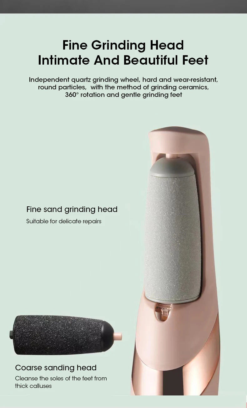 Electric Foot Grinder Automatic Foot Callus Rubbing Pedicure Dead Skin Callus Remover for Foot Rechargeable Foot Beauty Machine