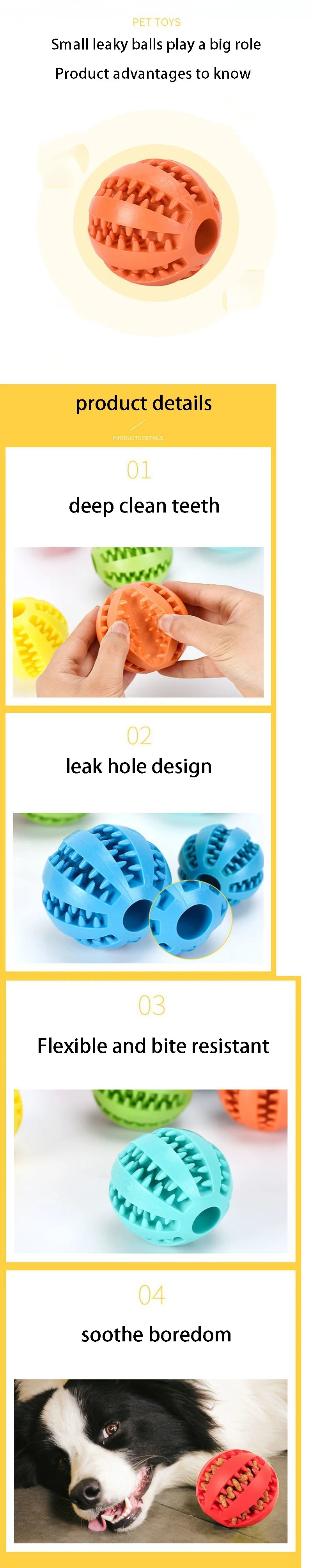 Durable Dog Toy – Tooth Cleaning Treat Ball