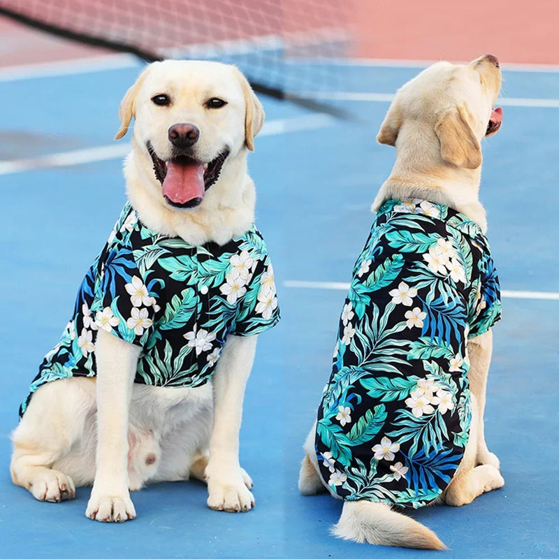 Hawaiian Pet T-shirt XL-5XL – Summer Shirt for Medium/Large Dogs