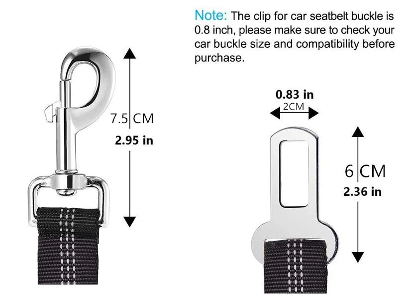 Heavy Duty Pet Harness & Leash Combo for Car Travel