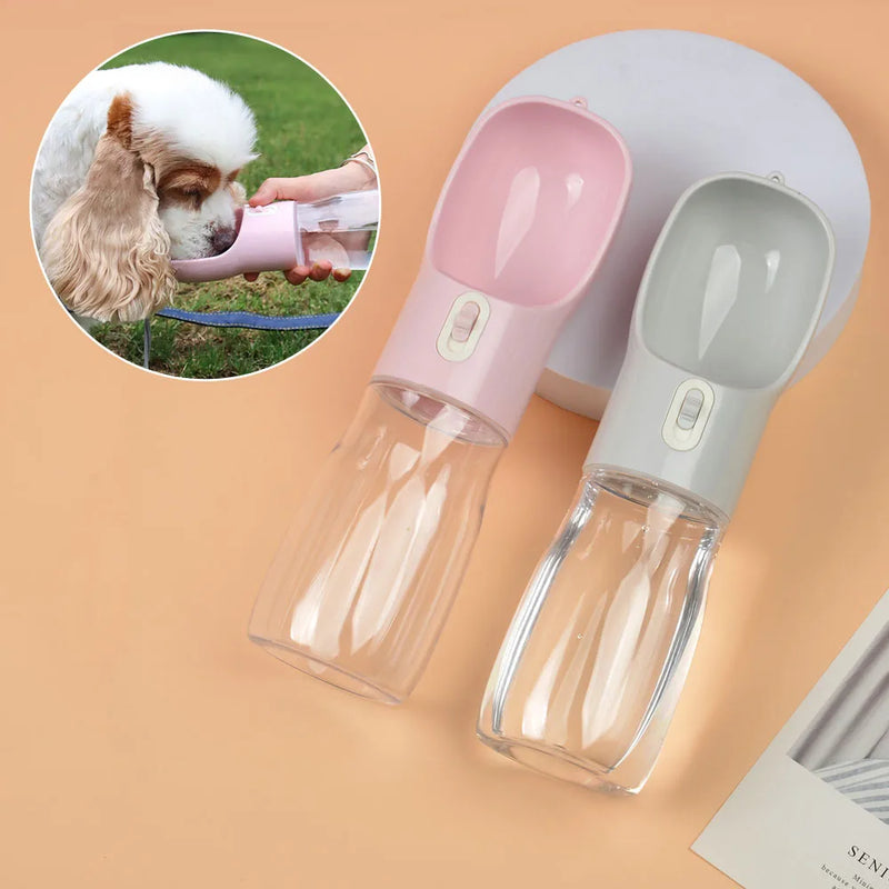 2-in-1 Portable Pet Water Bottle & Food Container