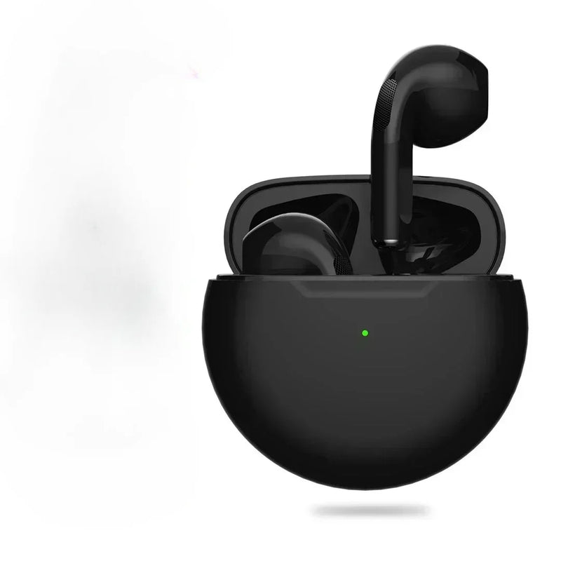 TWS Pro6 Earphone Bluetooth Headphones with Mic 9D Stereo Pro 6 Earbuds for Xiaomi Samsung Android Wireless Bluetooth Headset