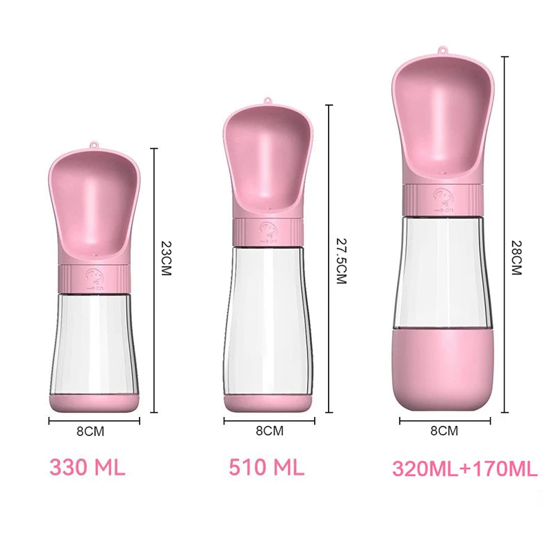 2-in-1 Portable Pet Water Bottle & Food Container