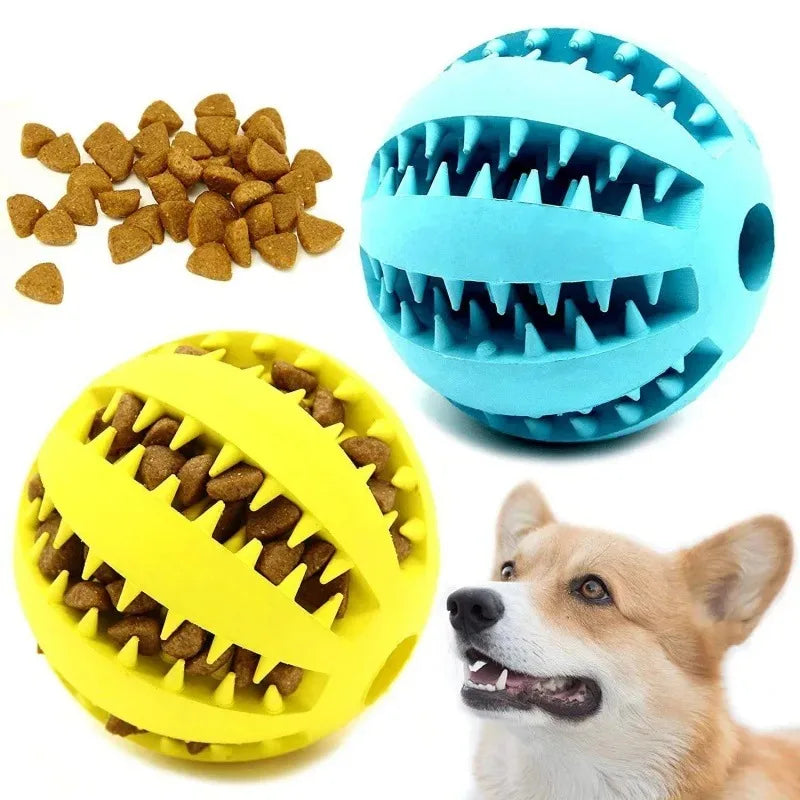 Durable Dog Toy – Tooth Cleaning Treat Ball