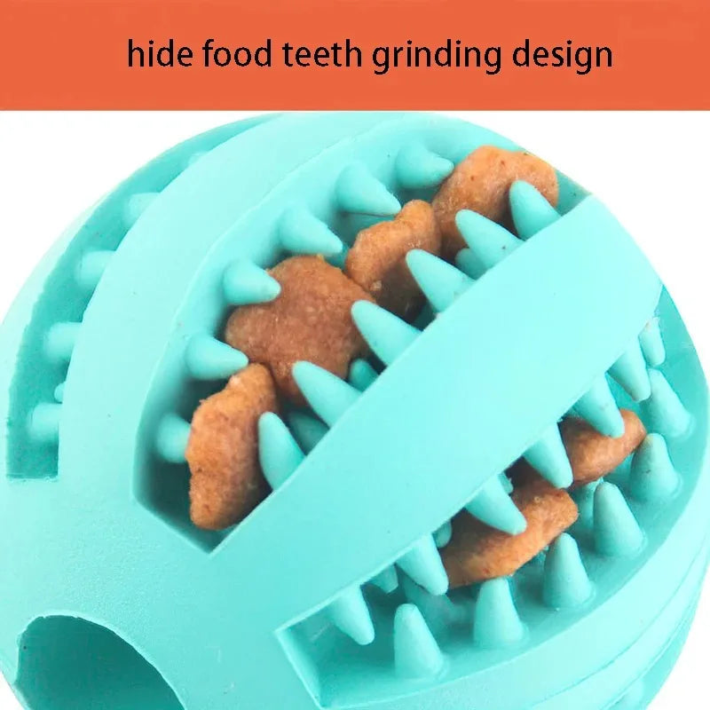 Durable Dog Toy – Tooth Cleaning Treat Ball