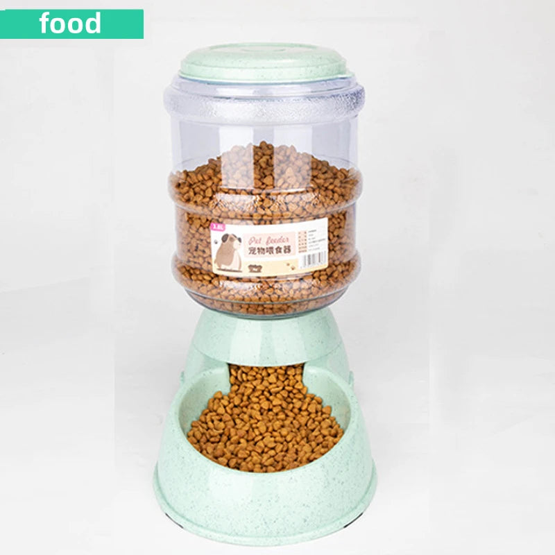 Large Capacity Pet Feeder & Water Dispenser – Bowls for Dogs & Cats