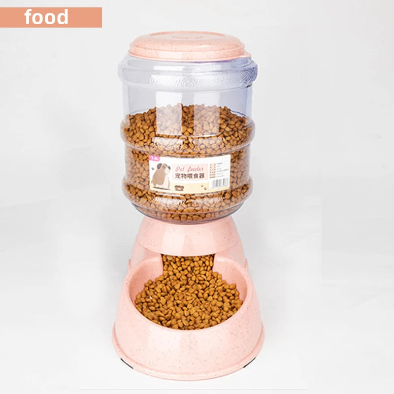 Large Capacity Pet Feeder & Water Dispenser – Bowls for Dogs & Cats