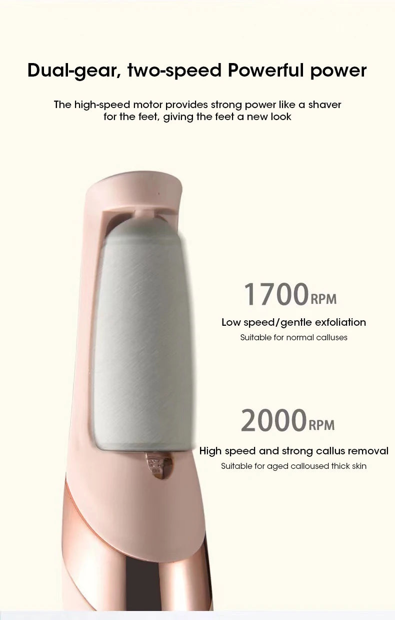 Electric Foot Grinder Automatic Foot Callus Rubbing Pedicure Dead Skin Callus Remover for Foot Rechargeable Foot Beauty Machine